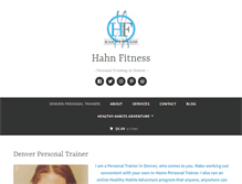 Tablet Screenshot of hahnfitness.com